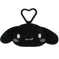 ▲新品特價 Sanrio 三麗鷗 絨毛造型零錢包吊飾 (時髦黑白風格系列) Kitty 美樂蒂 布丁狗 花小兔_5
