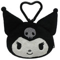 ▲新品特價 Sanrio 三麗鷗 絨毛造型零錢包吊飾 (時髦黑白風格系列) Kitty 美樂蒂 布丁狗 花小兔_3