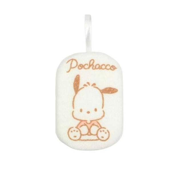Sanrio 三麗鷗 帕恰狗 沐浴海綿 (橘坐姿款)
