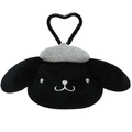 ▲新品特價 Sanrio 三麗鷗 絨毛造型零錢包吊飾 (時髦黑白風格系列) Kitty 美樂蒂 布丁狗 花小兔_4
