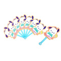 Sanrio 三麗鷗 塑膠造型折疊扇 (人物款) 美樂蒂 酷洛米 大耳狗 帕恰狗_4