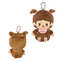 Monchhichi 絨毛玩偶零錢包吊飾 (蝴蝶結款)_3