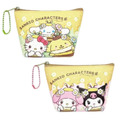 Sanrio 三麗鷗大集合 皮質三角零錢包吊飾 (蜜蜂系列)
