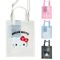 Sanrio 三麗鷗 PVC透明兩用斜背包 (大臉 2026炎夏企劃) Kitty 美樂蒂 大耳狗 酷洛米