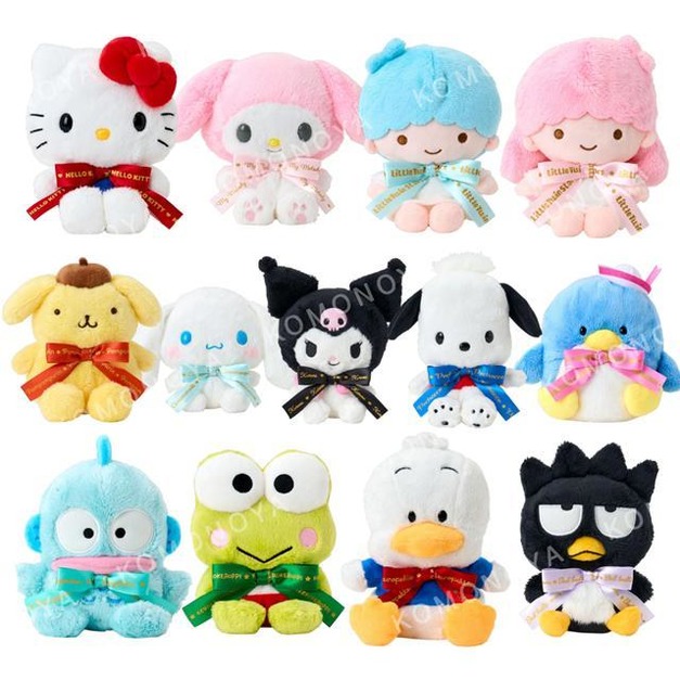 ▲新品特價 Sanrio 三麗鷗 絨毛玩偶娃娃 S (絲帶 2026角色大賞) Kitty 布丁狗 花小兔 蜜糖邦尼