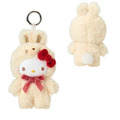 ▲新品特價 Sanrio 三麗鷗 搪膠臉絨毛玩偶吊飾 (拿鐵兔款) Kitty 美樂蒂 布丁狗 大耳狗_1