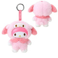 ▲新品特價 Sanrio 三麗鷗 搪膠臉絨毛玩偶吊飾 (好友裝款) Kitty 美樂蒂 布丁狗 大耳狗_3