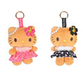 ▲新品特價 Sanrio 三麗鷗 絨毛玩偶吊飾 (度假風情系列) Kitty 布丁狗 大耳狗 漢頓 花小兔_1