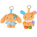 ▲新品特價 Sanrio 三麗鷗 絨毛玩偶吊飾 (度假風情系列) Kitty 布丁狗 大耳狗 漢頓 花小兔_3