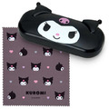 ⭐獨家特價 Sanrio 三麗鷗 造型眼鏡盒附拭鏡布 (經典大臉款) Hello Kitty 美樂蒂 布丁狗_5