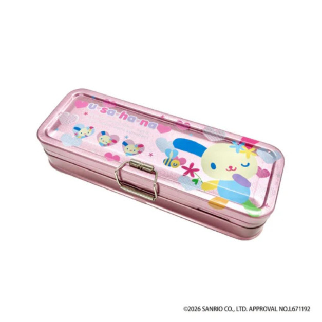 ▲免運特價【預購】Sanrio 花小兔 鐵製鉛筆盒 (粉蜜蜂 NIC長腿系列)