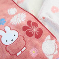 米飛兔 純棉長毛巾 34x80cm (粉花卉款)_1