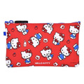 Sanrio 三麗鷗 Hello Kitty 扁平矽膠收納包 (紅/白款)_1