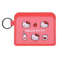 Sanrio 三麗鷗 Hello Kitty 扁平矽膠零錢包 (紅/白款)_1