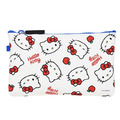 Sanrio 三麗鷗 Hello Kitty 扁平矽膠收納包 (紅/白款)_2