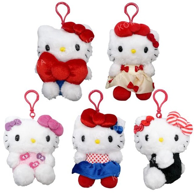 Sanrio 三麗鷗 Hello Kitty 絨毛玩偶吊飾 (蝴蝶結款)