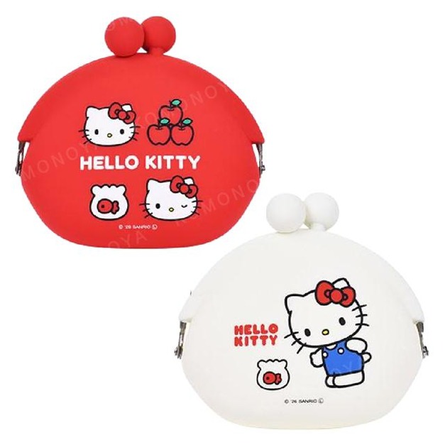 Sanrio 三麗鷗 Hello Kitty 矽膠零錢包 (紅/白款)