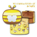 Sanrio 三麗鷗 Hello Kitty 皮質手提化妝包附鏡 (蜜蜂/瓢蟲系列)_1