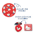 Sanrio 三麗鷗 Hello Kitty 旅行收納包6入組 黑 (格紋表情款)_2