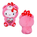 Sanrio 三麗鷗 Hello Kitty 絨毛玩偶娃娃 8吋 (愛心熊款)_2