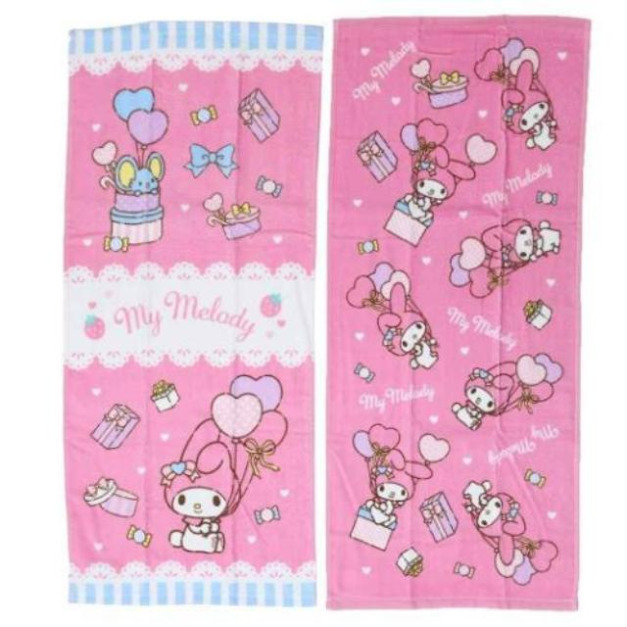 Sanrio 三麗鷗 美樂蒂 純棉長毛巾 34x80cm (氣球款)