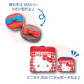 Sanrio 三麗鷗 Hello Kitty 皮質手提化妝包 (格紋表情款)_3
