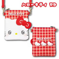 Sanrio 三麗鷗 Hello Kitty 皮質造型斜背包 (格紋表情款)_2