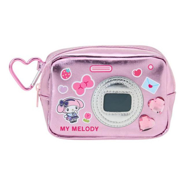 ▲新品特價 Sanrio 三麗鷗 美樂蒂 皮質造型收納包附扣環 (302修業旅行)