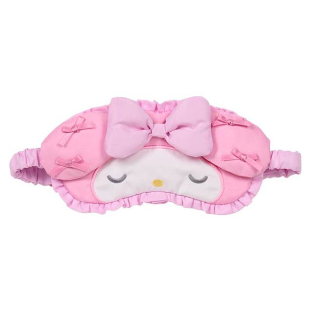 ▲新品特價 Sanrio 三麗鷗 美樂蒂 絨毛造型眼罩 (302修業旅行)