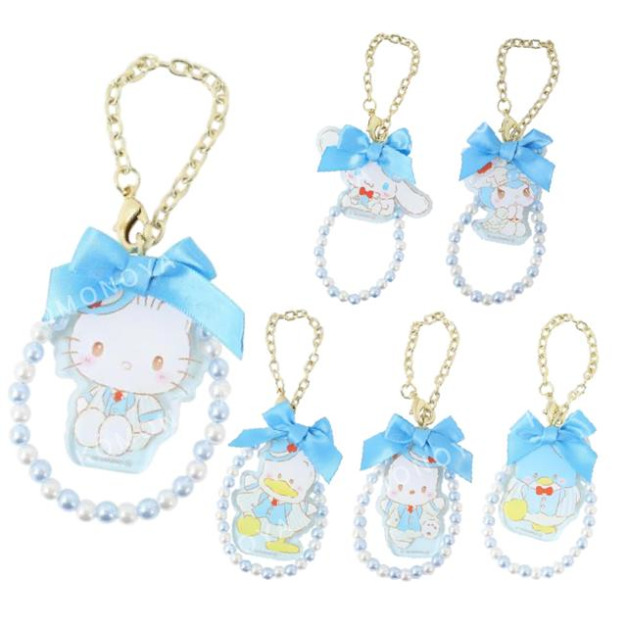 Sanrio 三麗鷗 壓克力造型珍珠吊飾 (櫻桃鮮奶油蛋糕) 小麥粉 兔媽媽 蹦蹦兔
