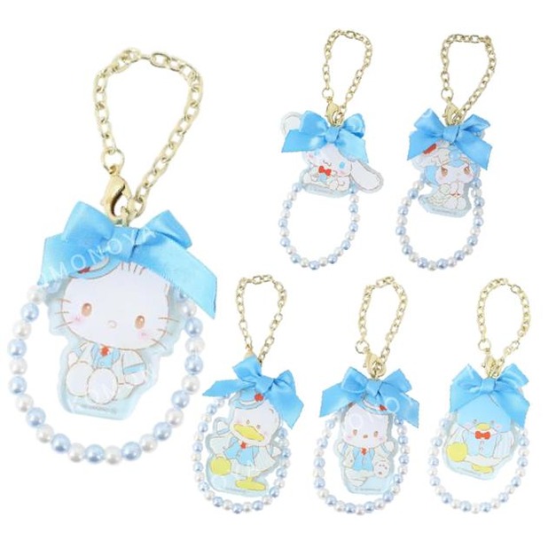 Sanrio 三麗鷗 壓克力造型珍珠吊飾 (櫻桃鮮奶油蛋糕) 小麥粉 兔媽媽 蹦蹦兔