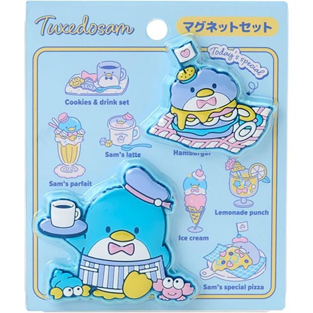 Sanrio 三麗鷗 山姆企鵝 造型磁鐵2入組 (山姆咖啡廳)