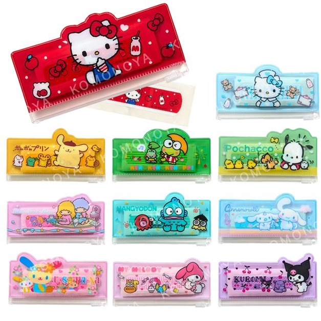 ▲新品特價【現貨+預購】Sanrio 三麗鷗 OK繃附造型收納袋 (生活風格小物) Kitty 布丁狗 大耳狗 漢頓 花小兔