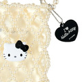 ▲新品特價 Sanrio 三麗鷗 Hello Kitty 珍珠串珠手提包 斜背包 小廢包 (I Love Hello Kitty)_1