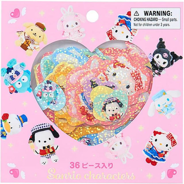 ▲新品特價 Sanrio 三麗鷗 造型貼紙組 36枚入 (盛裝打扮 2026角色大賞)