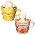 Sanrio 三麗鷗 陶瓷造型馬克杯附蓋 240ml (泡咖啡款) 布丁狗 兔媽媽