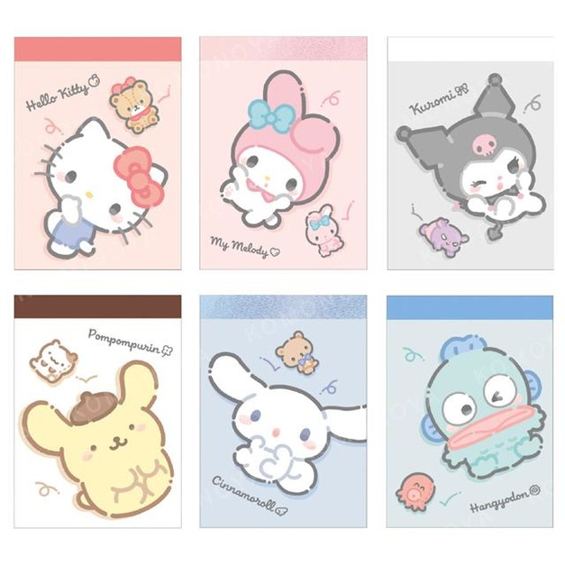 Sanrio 三麗鷗 迷你便條本 (好友款) Kitty 大耳狗 酷洛米 人魚漢頓