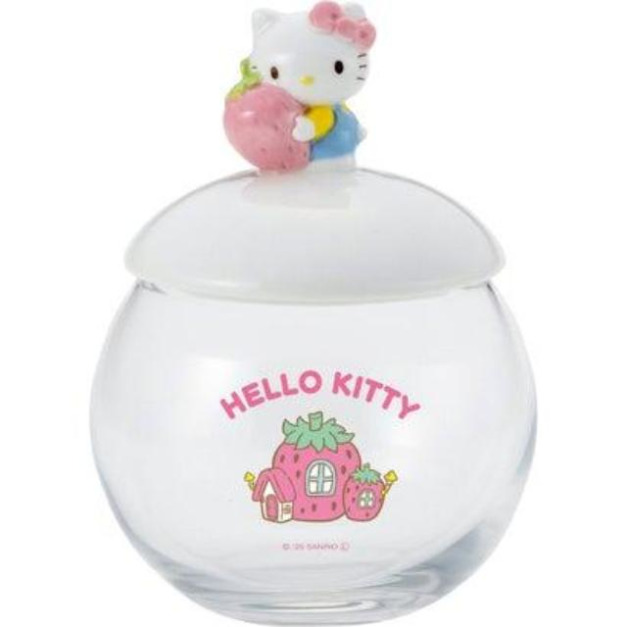 Sanrio 三麗鷗 Hello Kitty 造型玻璃罐 (草莓款)