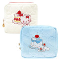 Sanrio 三麗鷗 方形刺繡拉鍊收納包 (鮮奶油蛋糕)
