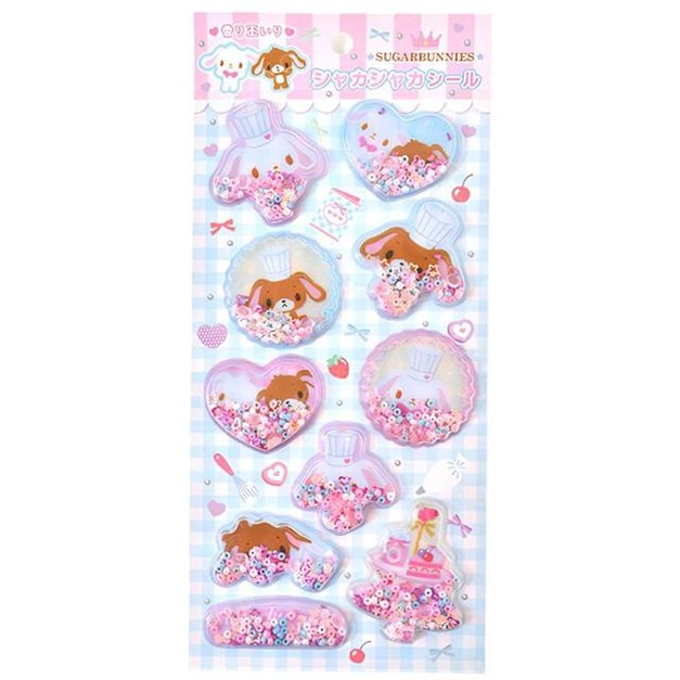 Sanrio 三麗鷗 蜜糖邦尼 流沙造型貼紙組 (甜點款)