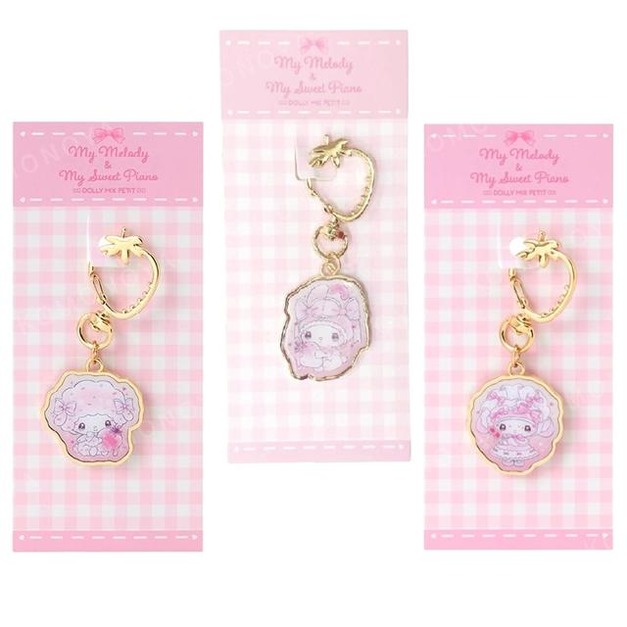 Sanrio 三麗鷗 x DOLLYMIX 美樂蒂 Piano 金屬造型鑰匙圈 (夢幻草莓蛋糕)