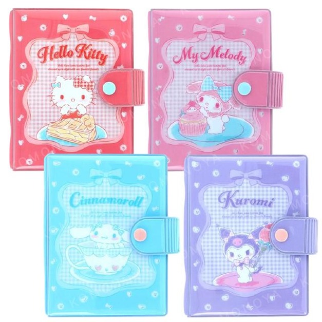 Sanrio 三麗鷗 PVC 6孔活頁貼紙簿 (格紋款) Kitty 美樂蒂 大耳狗 酷洛米