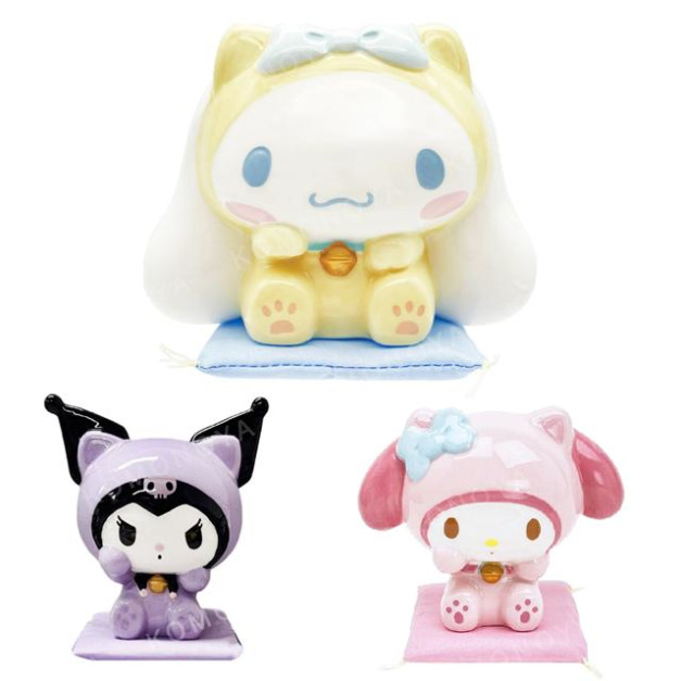 Sanrio 三麗鷗 陶瓷造型存錢筒 (招財貓款) 美樂蒂 酷洛米 大耳狗