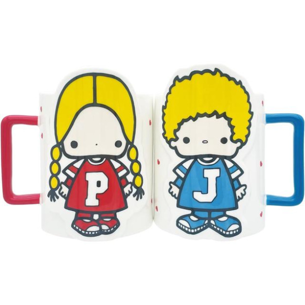 Sanrio 三麗鷗 Patty&Jimmy 陶瓷馬克對杯組 300ml (站姿款)