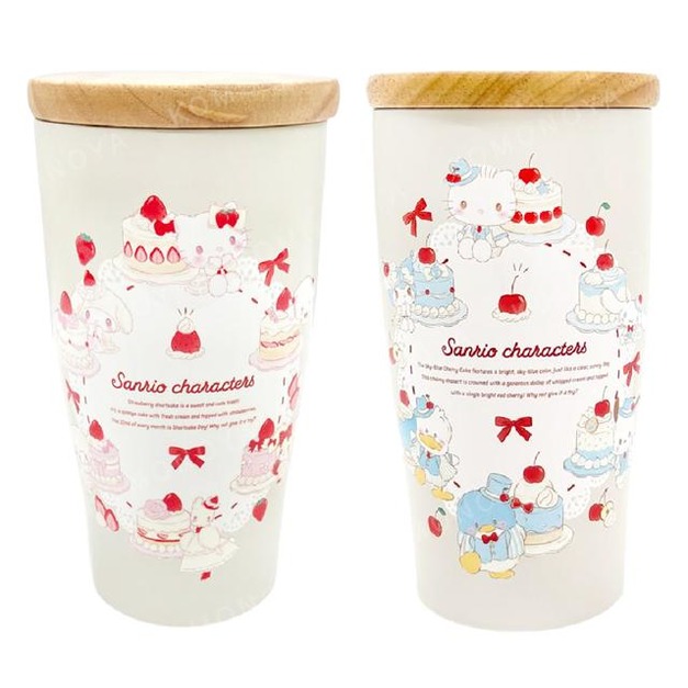 Sanrio 三麗鷗 不銹鋼杯附木蓋 350ml (鮮奶油蛋糕)
