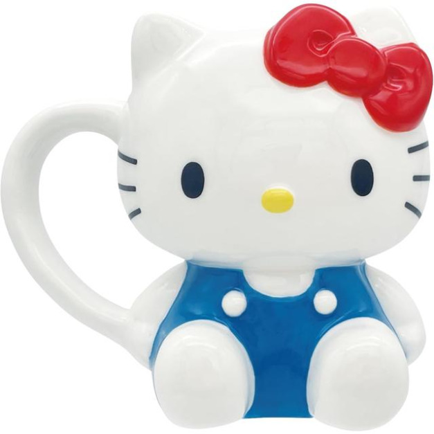 Sanrio 三麗鷗 Hello Kitty 造型陶瓷馬克杯 230ml (經典坐姿款)