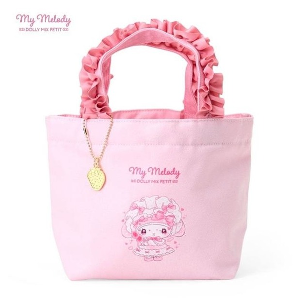 Sanrio 三麗鷗 x DOLLYMIX 美樂蒂 荷葉邊手提午餐袋 (夢幻草莓蛋糕)