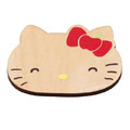 Sanrio 三麗鷗 Hello Kitty 造型木質杯墊 (和風餐具系列)_2