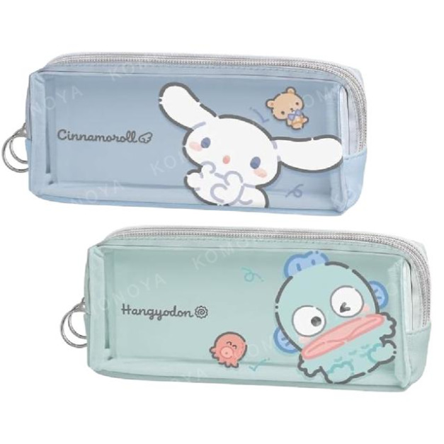 Sanrio 三麗鷗 皮質方形拉鍊筆袋 (好友款) 大耳狗 人魚漢頓