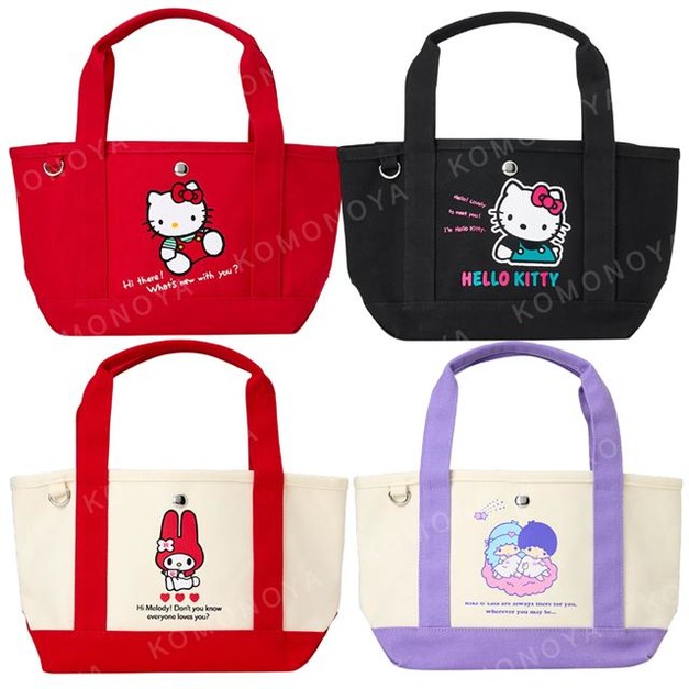 ▲新品特價 Sanrio 三麗鷗 棉質手提午餐袋 (復古系列) Kitty 美樂蒂 雙子星